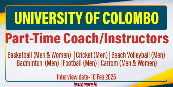 Part-Time Coach/Instructors - University of Colombo