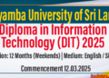 Diploma in Information Technology (DIT) 2025 - Wayamba University of Sri Lanka (WUSL)