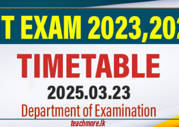 Timetable - GIT Exam 2025