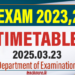 Timetable - GIT Exam 2025