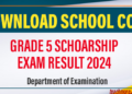Grade 5 Scholarship Result 2024 - School Copy
