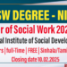 Bachelor of Social Work Degree Program 2024/2025 - NISD