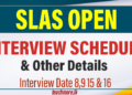 Interviews Scheduled for SLAS Open