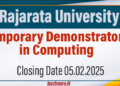 Vacancies for Temporary Demonstrators in Computing - Rajarata University