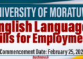 University of Moratuwa Launches English Language Skills for Employment Course