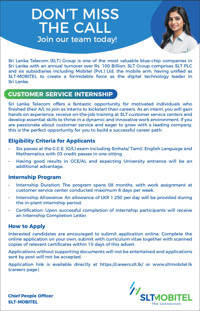 Customer Service Internship Program