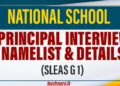 National School Principal Interview