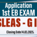 First EB Exam for SLEAS G-III 2025
