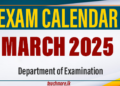 Examination Calendar March 2025