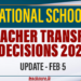 Annual Teacher Transfer National Schools 2025