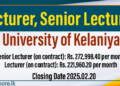 Academic Vacancies - University of Kelaniya