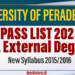 PASSLIST - 2025 BA External Degree - New Syllabus 2015/2016