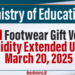 School Footwear Gift Voucher Validity Extended Until March 20, 2025