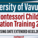 Montessori Child Education Training Programme 2025 - University of Vavuniya