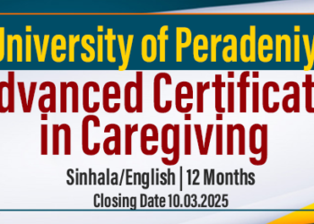 Advanced Certificate in Caregiving - University of Peradeniya 2025