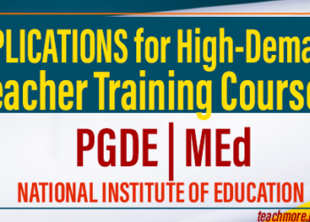 NIE Opens Applications for High-Demand Teacher Training Courses- PGDE, MEd