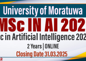 University of Moratuwa Opens Applications for MSc in Artificial Intelligence 2025