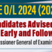 GCE O/L Exam 2025: Candidates Advised to Arrive Early and Follow Rules