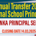 Annual Transfer of National School Principals 2025