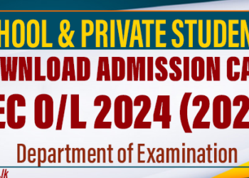 Department of Examination Launches Online Portal for GCE O/L Exam Admission Cards