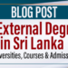 BA External Degree in Sri Lanka