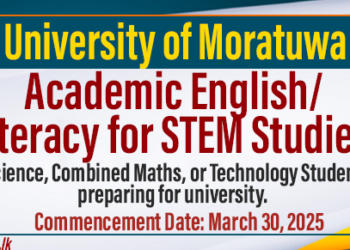 Academic English/Literacy for STEM Studies - University of Moratuwa