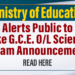 Ministry of Education Alerts Public to Fake G.C.E. O/L Science Exam Announcement