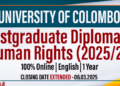 University of Colombo Extends Applications for Postgraduate Diploma in Human Rights (2025/26)