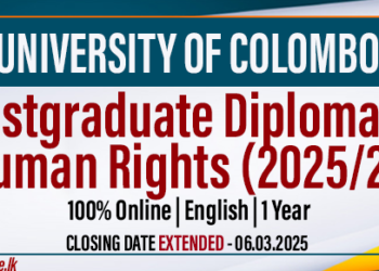 University of Colombo Extends Applications for Postgraduate Diploma in Human Rights (2025/26)