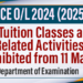 All Tuition Classes and Related Activities for 2024 GCE O/L Exam Prohibited from 11 March