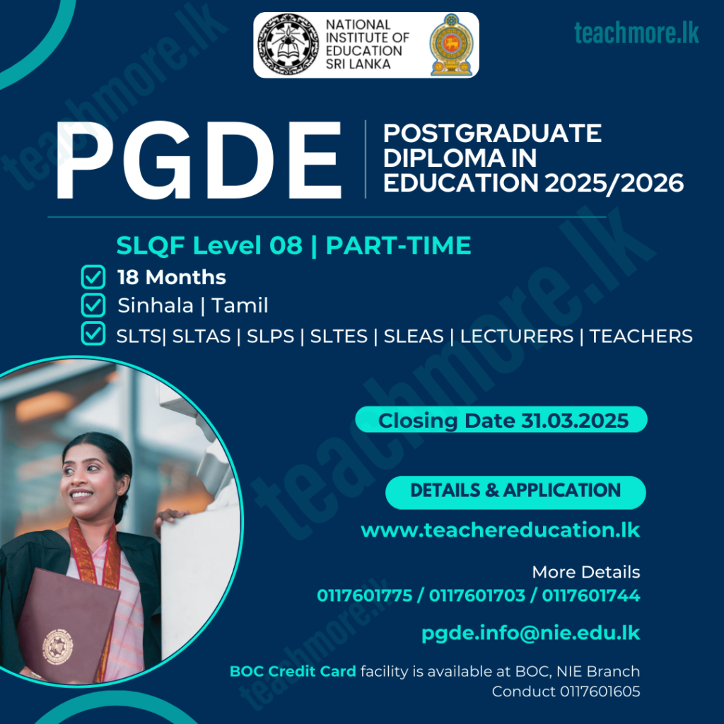 PGDE 2025 AD - NIE