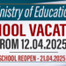 Ministry of Education Announces School Vacation Dates for 2025