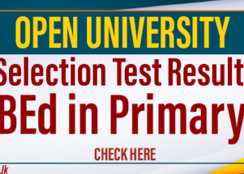 Selection Test Result - BEd in Primary OSUL