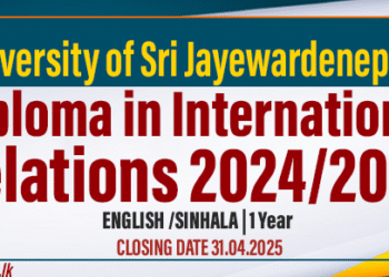 Diploma in International Relations 2024/2025 - University of Sri Jayewardenepura