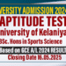 Aptitude Test for BSc. Hons in Sports Science - University of Kelaniya