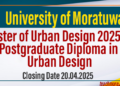 PG/Master of Urban Design Programme 2025/26