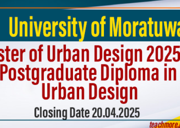 PG/Master of Urban Design Programme 2025/26