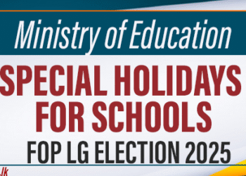 Special Holidays Declared for Schools for 2025 LG Elections
