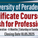 University of Peradeniya Offers Certificate Course in English for Professionals 2025