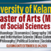MA and MSSc Programs