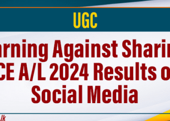 Warning Against Sharing GCE A/L 2024 Results on Social Media