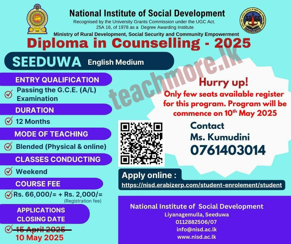 Diploma in Counselling 2025