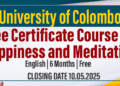 University of Colombo Offers Free Certificate Course on Happiness and Meditation