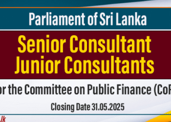 Senior and Junior Consultant Posts -Parliament of Sri Lanka
