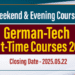 Application for German-Tech Part-Time Courses 2025
