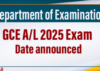 GCE A/L 2025 Exam Scheduled for November 10 to December 5