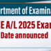 GCE A/L 2025 Exam Scheduled for November 10 to December 5