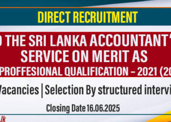 Direct Recruitment to Sri Lanka Accountant’s Service