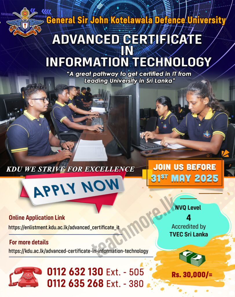 Advanced Certificate in Information Technology