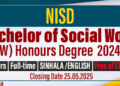 Bachelor of Social Work (BSW) Honours Degree 2024/2025 at NISD
